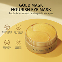 Private Label Natuurlijke Oragnic Masker Anti Aging Verwijder Donkere Kringen Collageen Hydrogl 24K Gold/Avocado Oogmasker patch