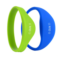 NFC RFID 13.56MHZ T5577 125khz réécriture bracelet Id 13.56mhz NFC puce UHF HF LF double fréquence réglable RFID bracelet en silicone