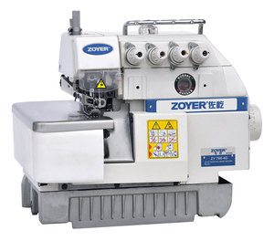 Machine à coudre surjeteuse industrielle Zoyer ZY766-4D à lit plat, simple aiguille, 4 fils, super haute vitesse, de bonne qualité, neuve pour la confection de vêtements - Product Image 1