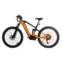 Vélo de montagne électrique en fibre de carbone 29 pouces, vélo de montagne électrique de haute qualité, moteur central Bafang 1000W, suspension intégrale, vélo électrique sport