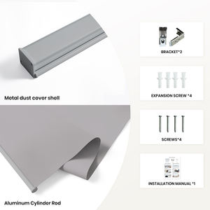 <span class=keywords><strong>Tende</strong></span> <span class=keywords><strong>a</strong></span> <span class=keywords><strong>Rullo</strong></span> Oscuranti Senza Fili Personalizzabili, Isolanti Termici in Tessuto Intrecciato per Finestre e Porte di <span class=keywords><strong>Grandi</strong></span> <span class=keywords><strong>Dimensioni</strong></span> - Product Image 4