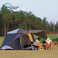 Tente de camping automatique Oxford, grande avec balcon, double couche, trois saisons, imperméable, pour 4-6 personnes, modèle One, directement de l'usine