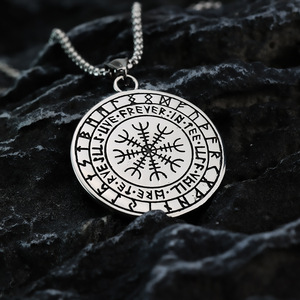 Viking Tree Of Life <b>Wolf</b> Totem Titanium Steel Pendant Necklace Unisex Gift <b>Jewelry</b> - Product Image 2