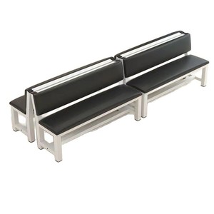 Sillas con Respaldo Acolchado, Sillas de Picnic, Bancos Largos para Área de Descanso, Sillas de Espera para Barbería, Bancos con Respaldo - Product Image 3