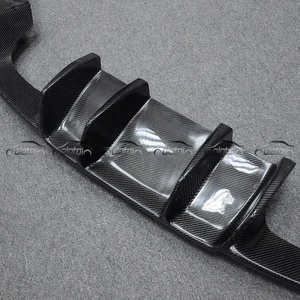 V Style Carbon Fiber Rear Bumper Lip Diffuser Fin Spoiler Rocker <b>Splitters</b> for BMW F87 M2 Body Kits - Product Image 3