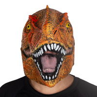 Masque de dinosaure réaliste en latex, tête de Tyrannosaure effrayante, accessoire de déguisement pour Halloween, Noël, fête à thème animalier, cosplay et jeu pour enfants