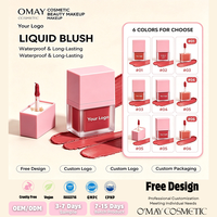 Fard à joues liquide 3 en 1 personnalisé à étiquette privée, multi-usages, imperméable, longue tenue, haute pigmentation, éclat naturel, végan, sans cruauté, maquillage