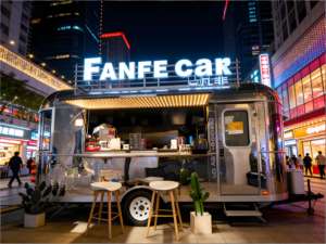 Basque Burnt Cheesecake Trailer with Pintxos Skewer Station for Grilled Peppers, Chorizo, Anchovies, and <strong>Creme</strong> Brulee Cake - Product Image 1