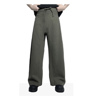 Pantalon de survêtement vintage à taille élastique, coupe ample, jambe large, style 'Knife', pour homme, populaire et polyvalent