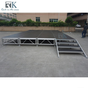 Durable Aluminum <b>Stage</b> 1x2m <b>Platform</b> Black Non-slip Outdoor <b>Stage</b> Sale - Product Image 2