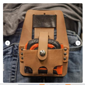 New cross-border PU leather tape measure storage <b>bag</b>/waist <b>bag</b>, outdoor wear-resistant thickened multi-functional <b>tool</b> kit/<b>tool</b> - Product Image 5