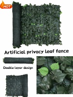 Vente flash : Haie de buis artificielle anti-UV, feuillage vert, gazon synthétique pour décoration de jardin vertical