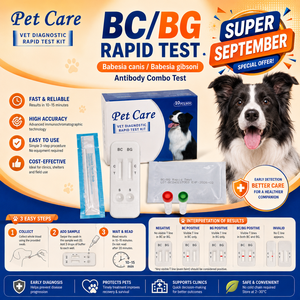 Prueba Combinada de Anticuerpos Babesia <span class=keywords><strong>Canis</strong></span> / Babesia Gibsoni, Kit de Prueba Rápida BC/BG para Uso Veterinario - Product Image 1