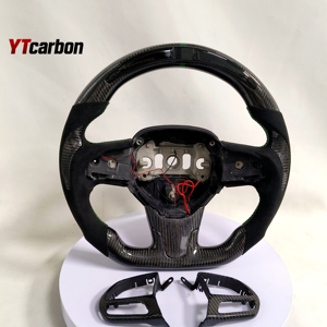 Volant en fibre de carbone véritable personnalisé YTcarbon pour <span class=keywords><strong>Chrysler</strong></span> <span class=keywords><strong>200</strong></span> 300 200c 300c Pacifica SRT 15+ - Pièces automobiles et accessoires - Product Image 6