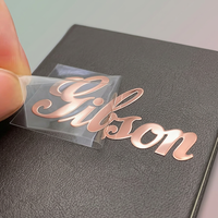 Autocollants rectangulaires 3D UV autocollants en acrylique doré pour la confection de gelées, biscuits, chocolats, parfums et cosmétiques de qualité alimentaire