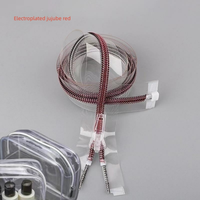 Fermeture éclair usine en gros Transparent PVC fermeture éclair bande accessoires de couture PVC Nylon fermeture éclair pour trousse de maquillage