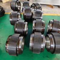 Nouvelles pièces d'usure pour granulateur de granulés de bois biomasse Winho, manchon de rouleau de presse de moulin à granulés Munch 850 en acier allié, 8 tonnes/h