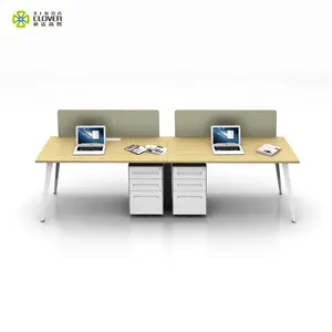 Factory Price 2 Person Office Desk Metal Staff Table Modern Office Workstations