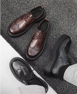 Nouvelle Tendance 2026 : Chaussures en Cuir à Bout Rond pour Hommes, Idéales pour Tenues Formelles, Décontractées, Mariages et Plateformes d'Automne - Product Image 3
