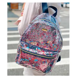 Sac à dos personnalisé réglable en nylon Essentials confettis clair tendance