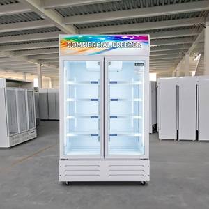 Réfrigérateur commercial grande capacité pour boissons, vitrine réfrigérée à 2 portes vitrées, réfrigérateur vertical de présentation - Product Image 6