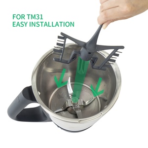 Mezclador de alimentos, licuadora, cuchillo, hoja, piezas accesorias para Bimby Vorwerk <span class=keywords><strong>Thermomix</strong></span> TM31 TM 31, varilla agitadora de cocina de mariposa, batidor - Product Image 3