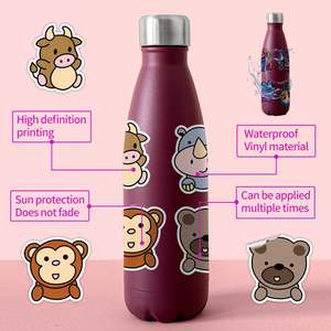 50 <b>Cartoon</b> Animal Graffiti <b>Stickers</b>, Waterproof Decorative <b>Stickers</b> for Water Bottles and Luggage, Cute Animal <b>Stickers</b> Whole - Product Image 3