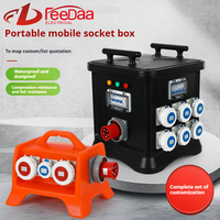 Boîte de distribution d'alimentation portable étanche IP65 en ABS, boîte de jonction électrique anti-poussière pour usage extérieur et industriel