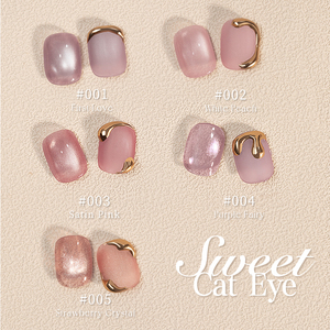 5 colores Sweety Cat Eye Gel Cute Pink Gentle Spring and Summer Nail Art Celestial Eye Sparkle - Product Image 1