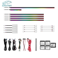 Éclairage d'ambiance dynamique OEM 64 couleurs pour BMW F22 F23 M240i Série 2 2013-2019, mise à niveau de l'éclairage LED intérieur de la voiture