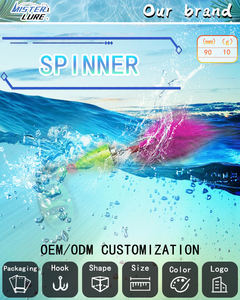 MISTER LURE 10g 65mm Lames de haute qualité pour leurres de pêche Spinnerbait Bass Trout Metal Jigs - Product Image 2