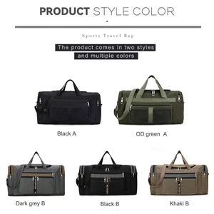 Bolsas Oxford para separación de ropa seca y húmeda, bolsas de gimnasio portátiles de gran capacidad, cremalleras laterales multifuncionales resistentes al desgaste para viajes y natación - Product Image 2