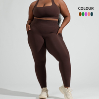 Leggings de sport MIQI personnalisés avec logo, pour femme, effet ventre plat, taille haute, rehaussement des fesses, avec poches, pour fitness et yoga