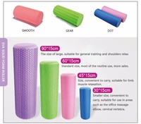 Rouleau de mousse de massage à haute densité ensemble de rouleaux de mousse de yoga durables en gros rouleau de mousse