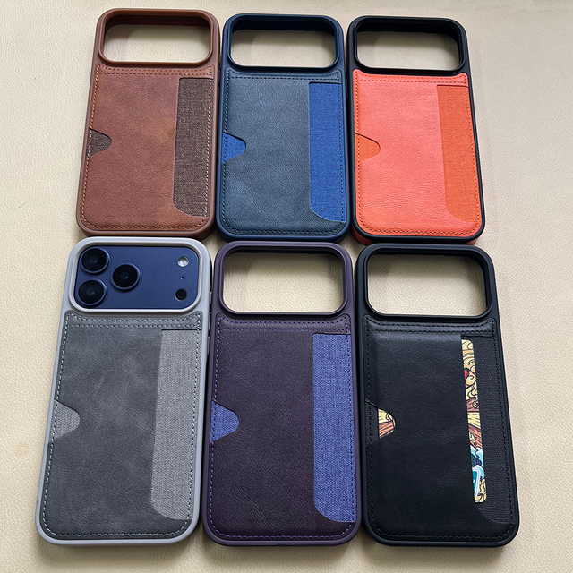 AOERMEI PU Leather Luxury Card Slot Phone case for Iphone 18 17 16 15 Pro Max Designer Phone Cover 15 Pro Max Phone Bags