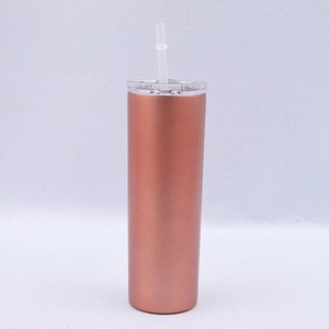 Venta al por mayor 15oz de agua tazas de doble pared de vacío de acero inoxidable aislado flaca vasos con tapa steaw - Product Image 3