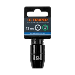 Clé à douille à chocs carrée BOX 6 1/2 pouces avec 6 embouts de 13 mm, TRUPER - Product Image 3