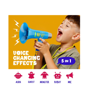 Jouet de microphone de changeur de transformation vocale pour enfants portable avec fonction de changeur de voix