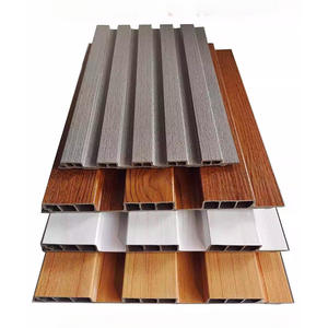 Panneau mural acoustique 3D Décoration en bois PVC Conception ignifuge Revêtement <span class=keywords><strong>de</strong></span> <span class=keywords><strong>salle</strong></span> <span class=keywords><strong>de</strong></span> <span class=keywords><strong>bain</strong></span> intérieur Insonorisé WPC Plastique Emboîtement - Product Image 1