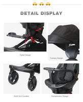 Prix de gros landau pliable et léger pour bébé poussette de voyage confortable pour bébé