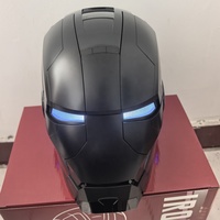 Casque de super-héros MK 5 portable noir mat pour cosplay – Vente chaude
