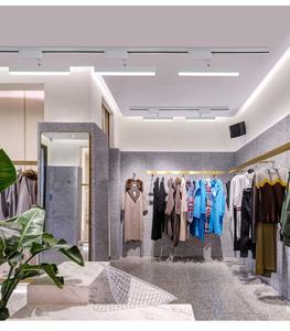 Rotatif LED longue bande piste lumières aluminium <span class=keywords><strong>plafond</strong></span> <span class=keywords><strong>Rail</strong></span> projecteurs <span class=keywords><strong>luminaires</strong></span> 100W linéaire lumière de remplissage pour supermarché - Product Image 6