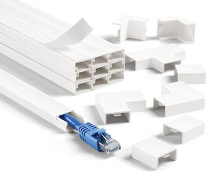 10x20mm 10x15mm <span class=keywords><strong>PVC</strong></span> cáp máng tròn và rãnh Cáp Trunking hệ thống dây điện ống dẫn làm bằng nhựa và cao su - Product Image 1
