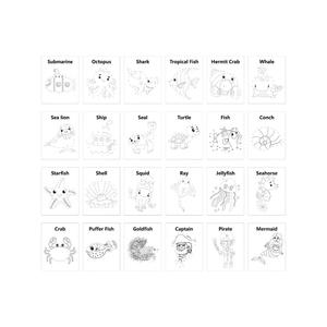 Libro de Puntos para Conectar, Regalo Especial para Niños, Rompecabezas de Conexión de Puntos, Práctica de Trazado, Dibujo y Coloreo de Criaturas Marinas, Divertido Libro de Puntos para Niños - Product Image 5