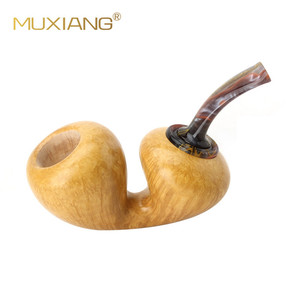 Muxiang Acrylic Pipe Mouthpiece 9mm Curved Handle Reusable Smoking Pipe Accessory - Product Image 3
