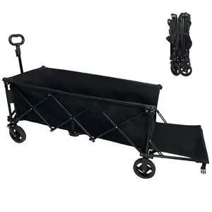 Custom Foldable Wagon Stroller Trolley Cart Camping Wagon For Outdoor Hand Trolley Cart Utility Cart