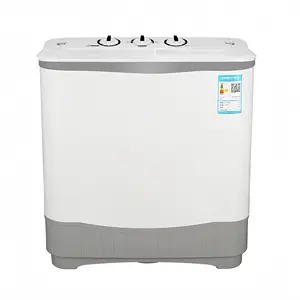 Grosir kapasitas besar twin tub semi-auto mesin cuci elektrik dengan pengering untuk asrama atau komersial mesin cuci