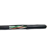 Kabel LAN Outdoor 5E 1000ft CCA Tembaga Murni Produsen FTP UTP Perisai Ganda Penuh Jaringan 5 305m