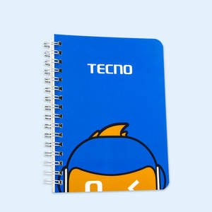 Blocco Note A5 Personalizzato Serie Giornaliera Carta Timbrata Offset Romantico Bianco a Spirale Rilegatura YO Linea Singola - Product Image 1