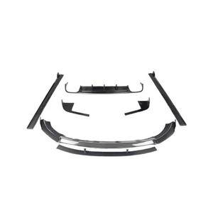 Kit carrosserie en fibre de carbone, lèvre avant, lèvre arrière, jupes latérales, kits carrosserie pour <span class=keywords><strong>Porsche</strong></span> <span class=keywords><strong>Macan</strong></span> Turbo <span class=keywords><strong>GTS</strong></span> 2014-2017 - Product Image 1